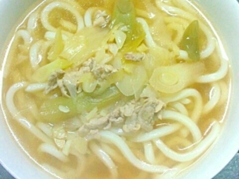 あったか♡豚ネギうどん